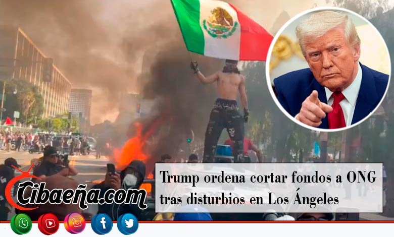 Trump ordena suspender fondos federales a ONG vinculadas con disturbios en Los Ángeles